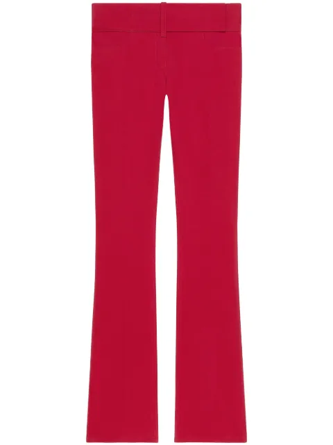 Courrèges bootcut trousers Red 125CPA316PL0178