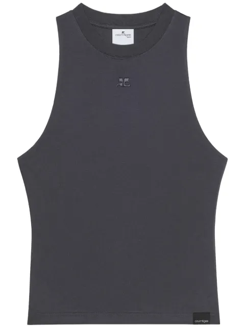Courrèges drop-armholes tank top Grey 125JDE094JS0110
