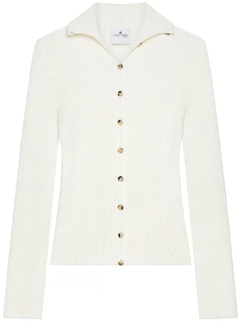 Courrèges Solar cardigan White 125MGI027FI0049