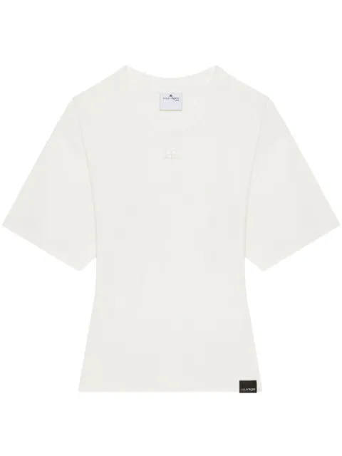 Courrèges appliqué T-shirt White 125JTS168JS01070001