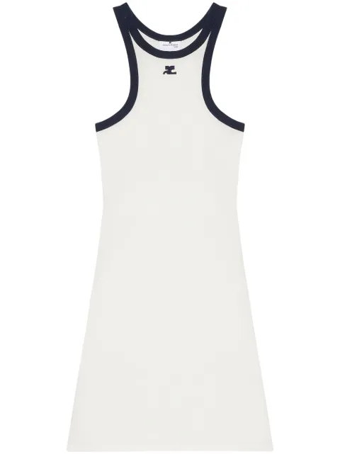 Courrèges cotton scuba dress White 125JRO577JS02030083