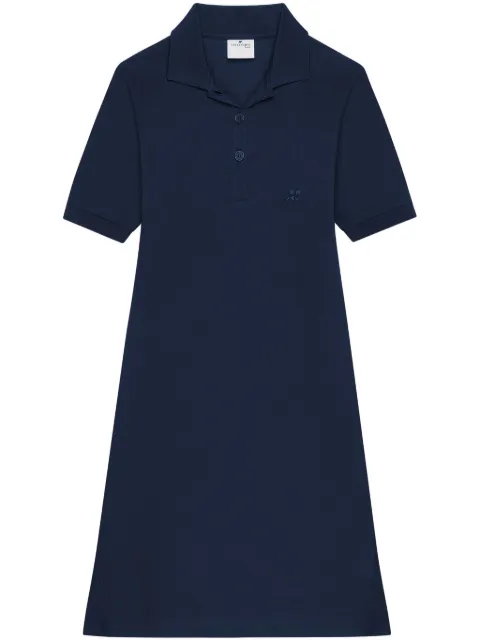 Courrèges polo-collar mini dress Blue 125JRO554JS0193