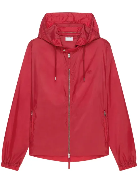 Courrèges hooded windbreaker Red 125CMA198NY0043