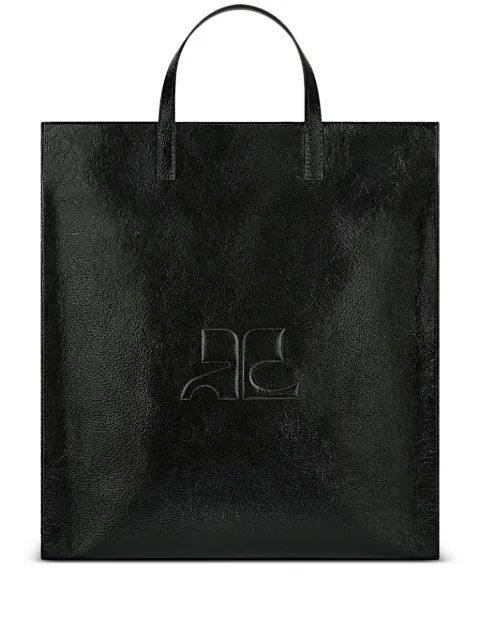 Courrèges Naplack tote bag Black 125GSA166CR0043