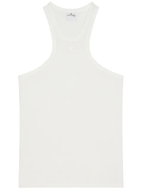 Courrèges mesh tank top White 125JDE095JS0069
