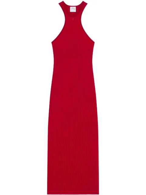 Courrèges scuba midi dress Red 125MRO568FI0001