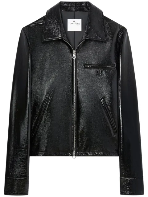 Courrèges Vinyl jacket Black 125CBL266VY0014