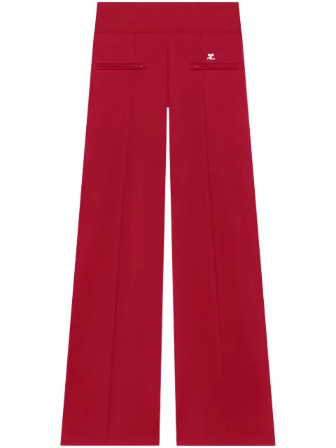 Courrèges pressed crease track pants Red 125JPA310JS0091