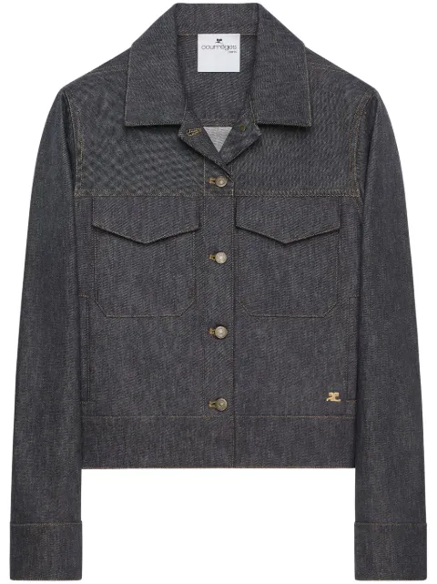 Courrèges Utility Trucker jacket Grey 125DBL250DE0035
