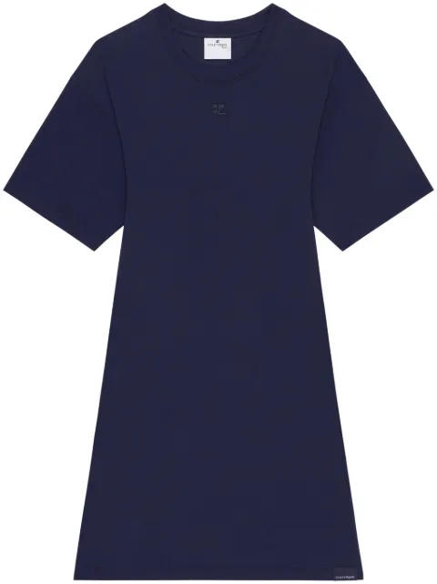 Courrèges T-shirt mini dres Blue 125JRO537JS0107