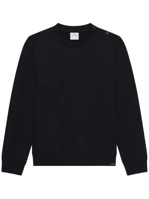 Courrèges buttoned jersey sweatshirt Black 125JSW013JS0120