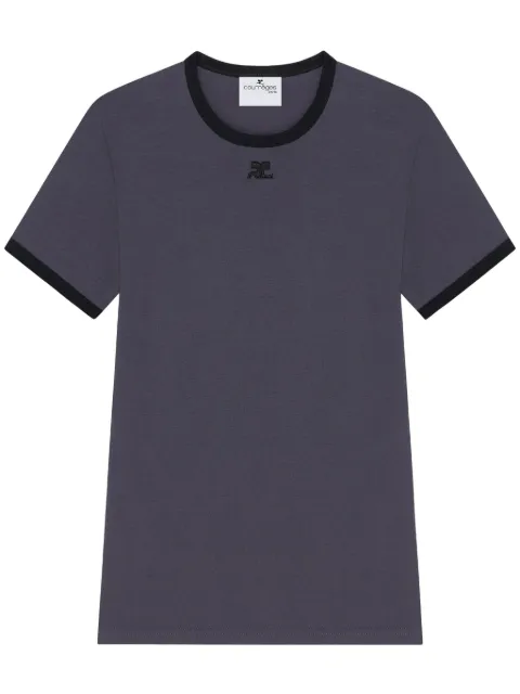 Courrèges Signature Contrast T-shirt Black 125JTS020JS0203