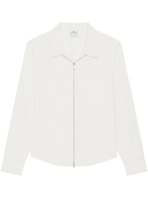 Courrèges zipped poplin shirt White 125CCH080CO0080