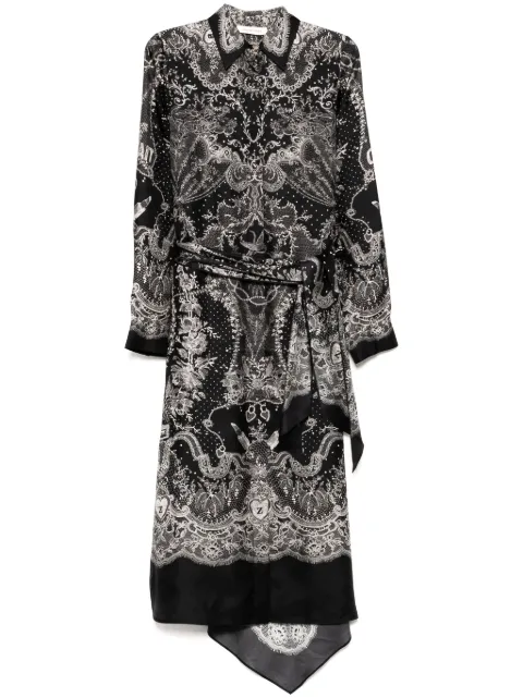 ZIMMERMANN crush shirt dress Black 2327DR251