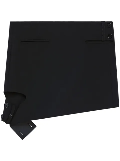 Courrèges cut-out mini skirt Black 125CJU222PL0170