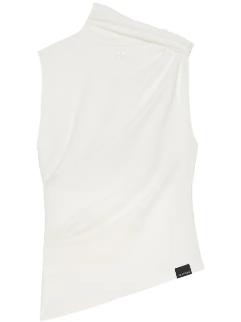 Courrèges draped top White 125JDE125JS0107