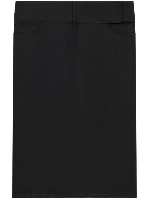 Courrèges belted midi skirt Black 125CJU217PL0178