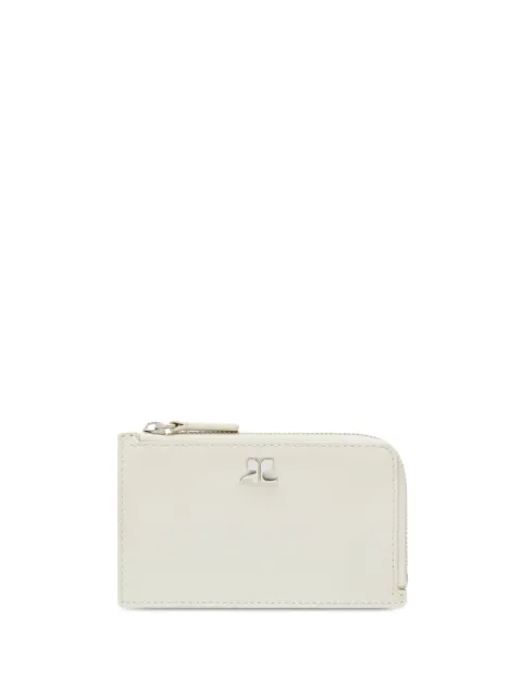 Courrèges logo-plaque cardholder White 224GPM015CR0065
