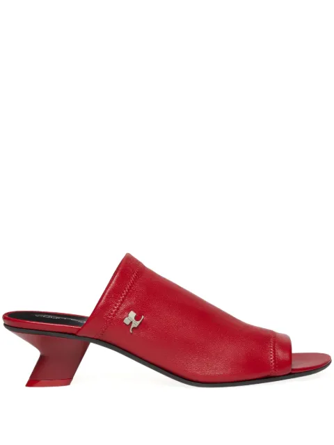 Courrèges leather mules Red 125SSD031AG0029