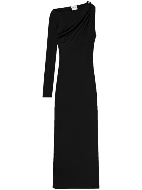 Courrèges asymmetric maxi dres Black 125JRO582JS0145