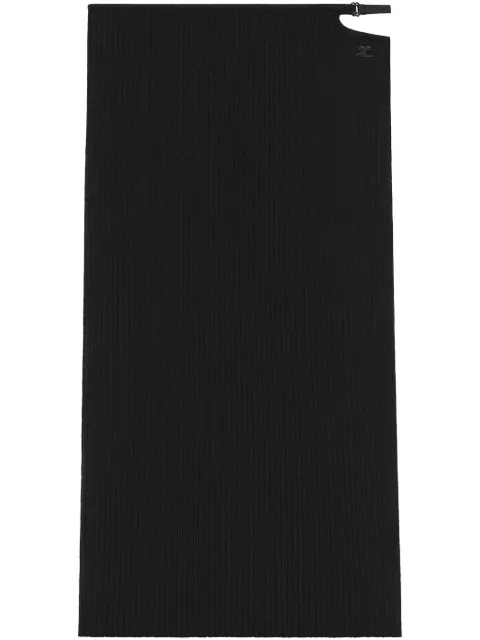 Courrèges Loop midi skirt Blue 125MJU232FI0001