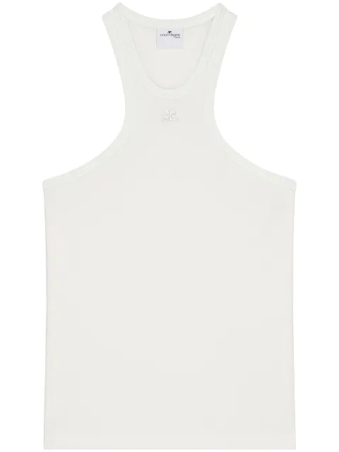 Courrèges scuba-jersey tank top White 125JDE095JS0203