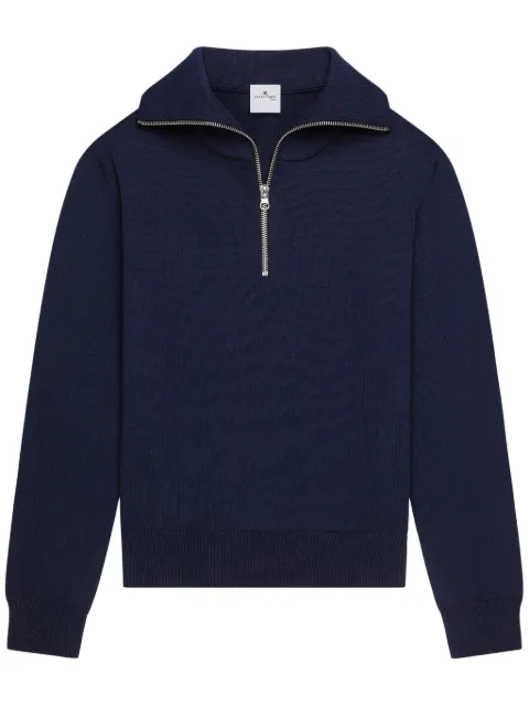 Courrèges Trucker sweater Blue 125MPU208FI0066