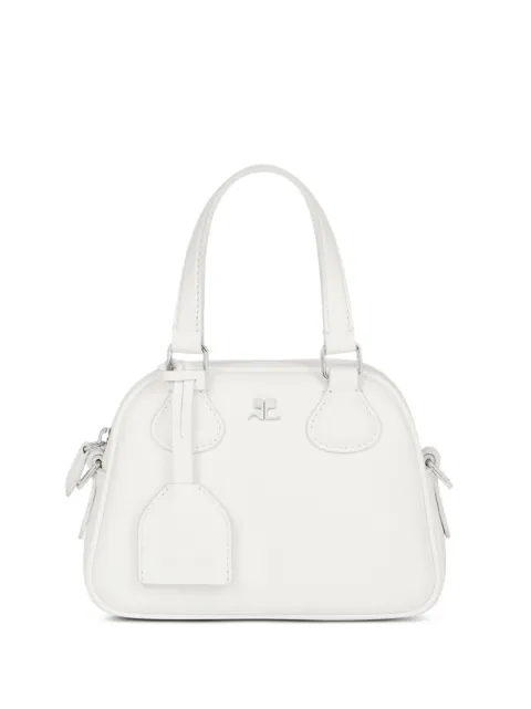 Courrèges mini AC stud tote bag White 324GSA132CR0065