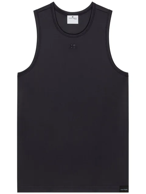 Courrèges football tank top Black 125JDE069JS0195