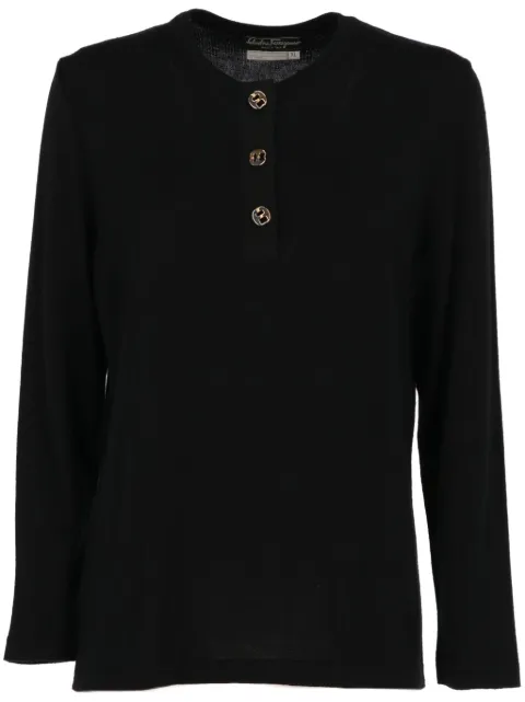 Ferragamo Pre-Owned 1980s wool sweater Black SFE350DL