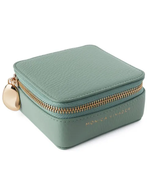 Monica Vinader leather jewellery box Green ACJBMVTBSGE