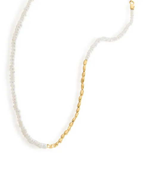 Monica Vinader Mini Nugget Pearl necklace Gold GPNKBEANPRL