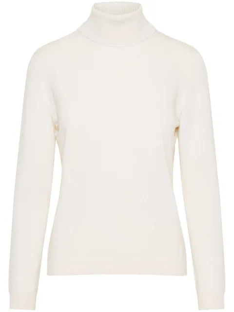 Barba roll-neck sweater White 1550254513