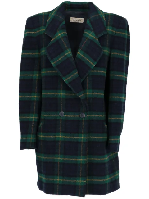 A.N.G.E.L.O. Vintage Cult 1980s checked coat Blue ANG380DD