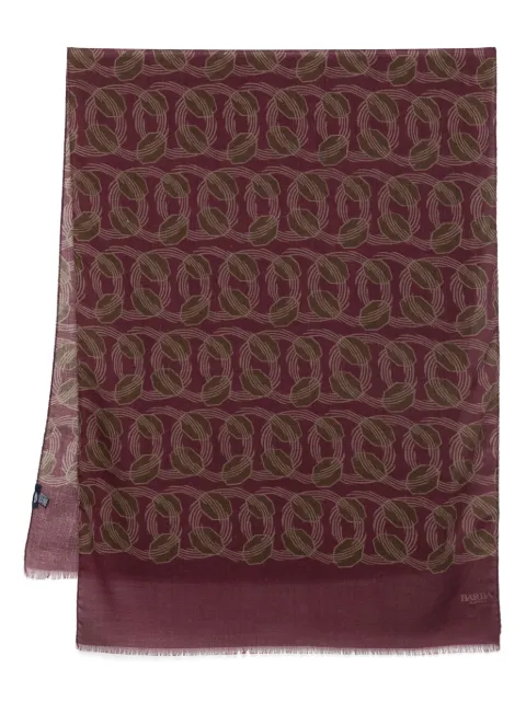 Barba printed scarf Red SCARF