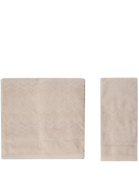 Missoni Home Chalk towels (set of two) Neutrals 1D3SP99966