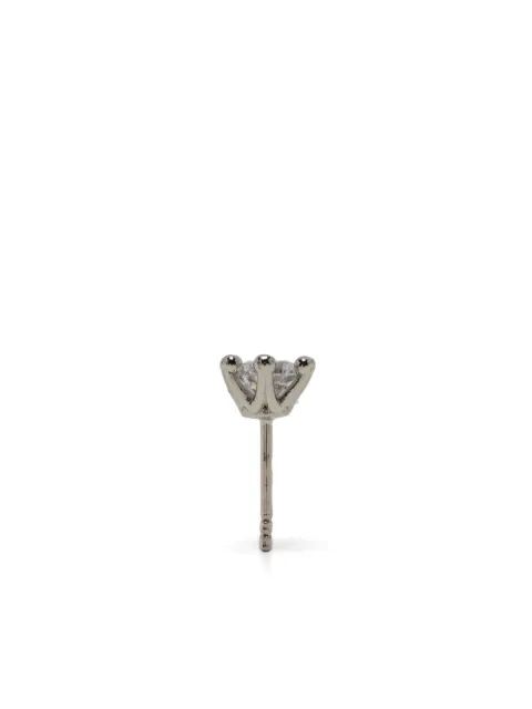 d'heygere double solitaire stud Silver AW24JW13WHT