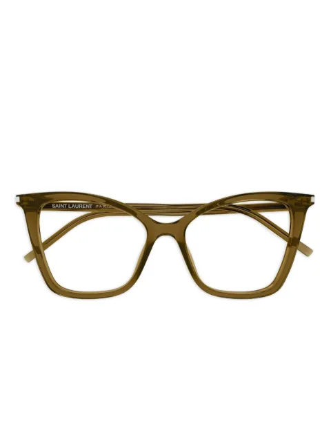 Saint Laurent Eyewear cat eye-frame glasses Brown SL386