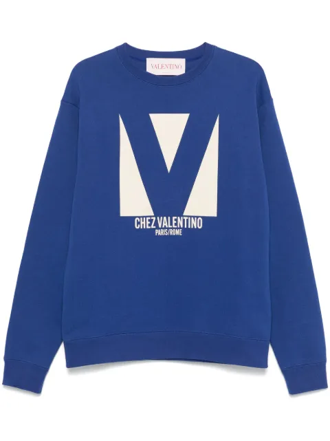 Valentino Garavani Chez-print sweatshirt Blue VMF28RAQB
