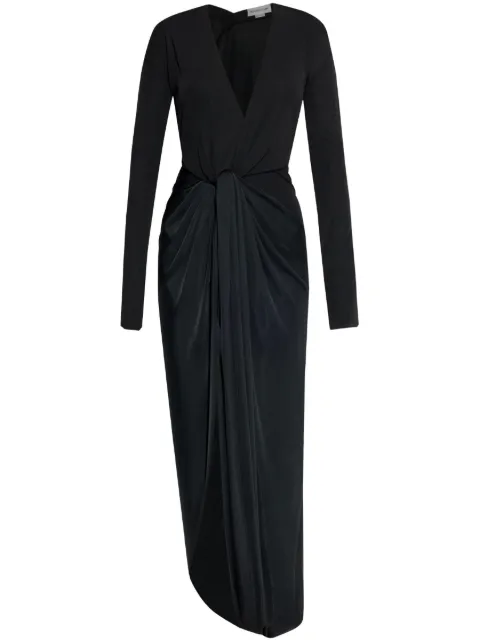 Victoria Beckham knot-detail jersey gown Black 1125WDR006032C