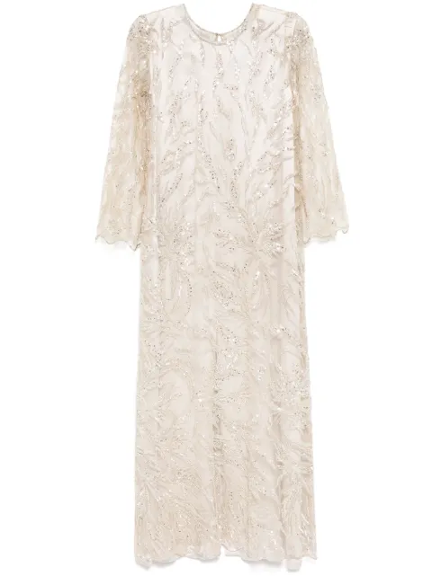 SHATHA ESSA all-over embellished dress Pink RDFE2520A