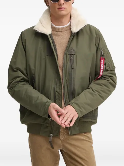 Alpha Industries DA-3 faux fur-collar jacket Green 148128
