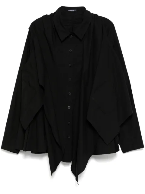 Rundholz layered asymmetric blouse Black 1230407