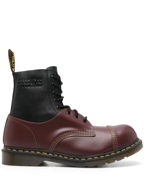 MM6 Maison Margiela x Dr. Martens colourblock ankle boots Red SH3WU0008P8029