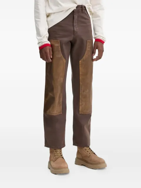 BLUEMARBLE embellish-panel trousers Brown PA70TW30B24