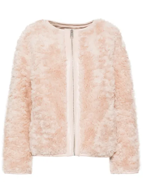 b+ab faux-fur jacket Neutrals 4W186AI