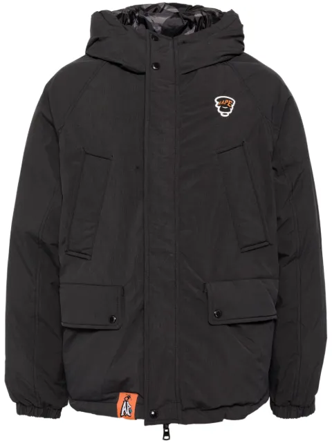 AAPE BY *A BATHING APE® logo down jacket Black ADN7669XXN
