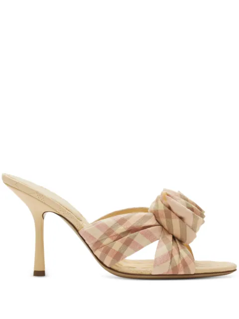 Burberry 90mm Mews Rose mules Neutrals 8101604
