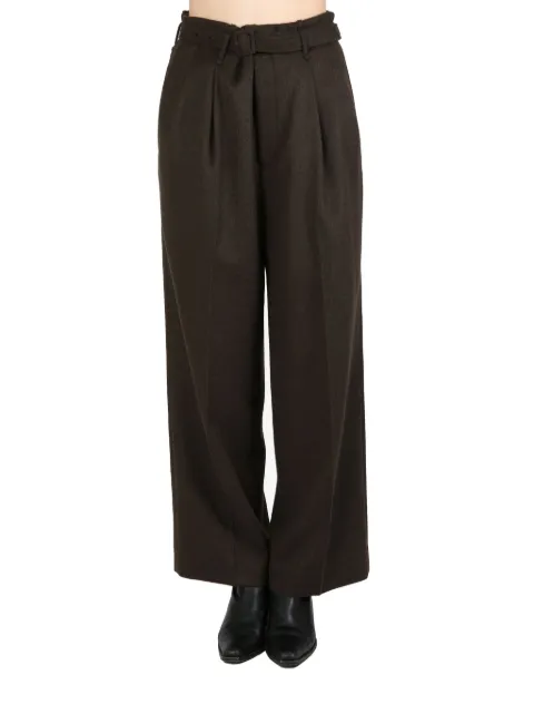 Auralee belted trousers Brown A24AP06BF