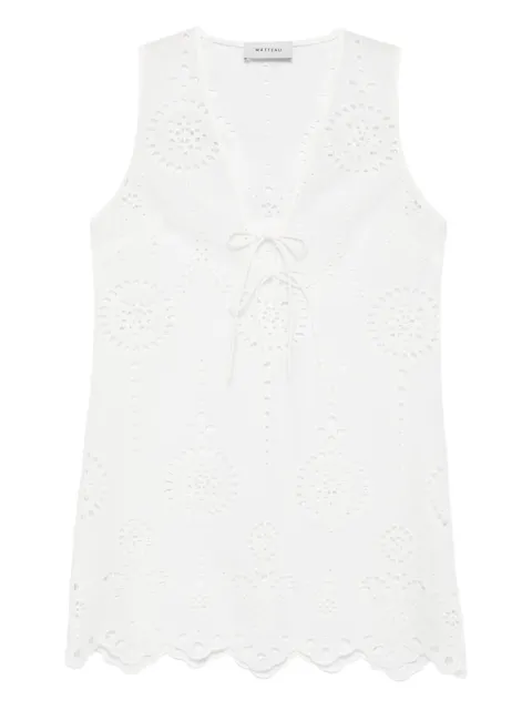 Matteau broderie anglaise mini dress White BTMDRWHIBRODERIETIEMINIDRESS
